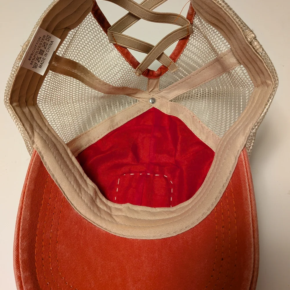 Upcycled Distressed Trucker Cap Louis Vuitton - Picture 4 of 4